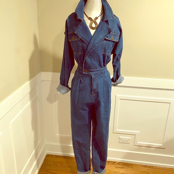 Fashion Nova Pants - Denim Jumpsuit (NWOT)